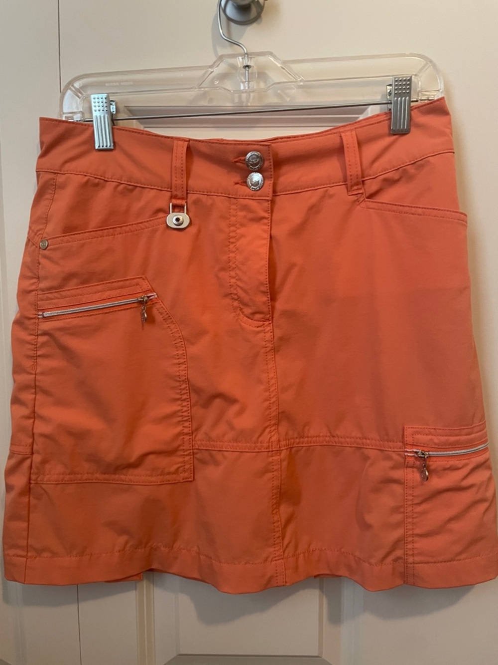 Daily Sports XDS Orange Pleated Golf Skort size 4